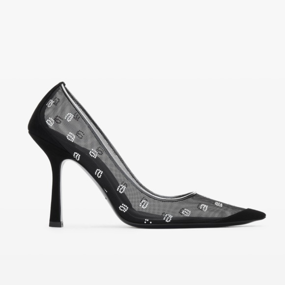 Alexander Wang DELPHINE 105 PUMP IN MESH/CRYSTAL - Picture 9 of 11